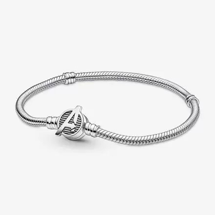 PULSERA LOS VENGADORES/MARVEL PLATA 925 18, 19 CMS-12.8GRM