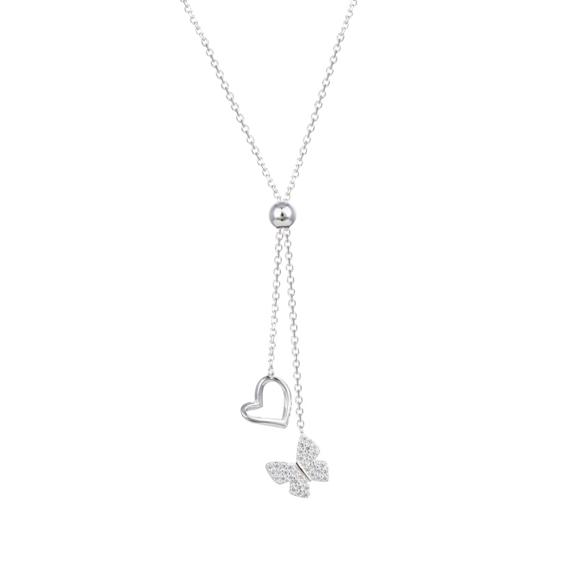CORBATERO AJUSTABLE DE MARIPOSAS Y CORAZÓN