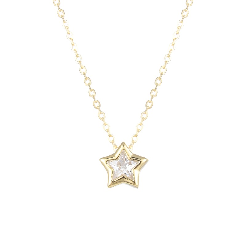 GARGANTILLA DE PUNTO DE LUZ CON DISEÑO DE ESTRELLA