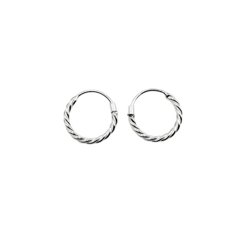 ARGOLLAS ENTORCHADAS, ZARCILLOS, ARETES, 12MM